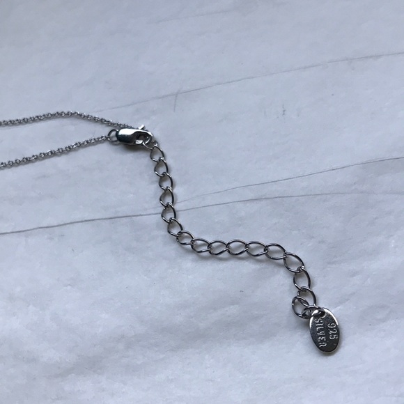 Sterling Silver & diamond Anchor pendant necklace - Picture 4 of 7